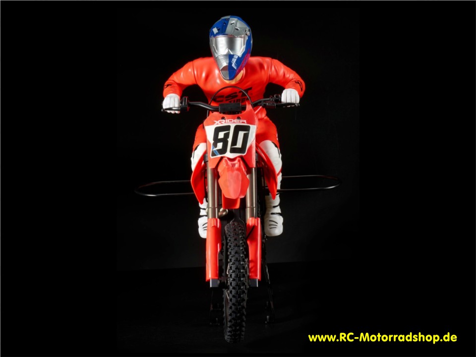 SAG-ARR-RD: X-Rider 1:4 Cross-Motorrad SAGITTARIUS ARR rot mit elektr. Gyro SAG-ARR-RD